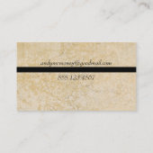Persoonlijke foto Masculine Marble Tile Visitekaartje (Achterkant)