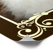 Persoonlijke foto-mat-rand - Lijst voor weddenscha Poster (Hoek)