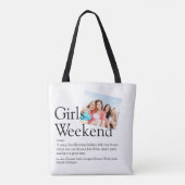 Persoonlijke foto Meidenweekend Definitie Tote Bag (Achterkant)