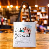 Persoonlijke foto Meisjes weekend definitie Tote Bag