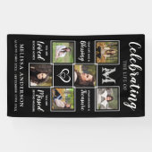 Persoonlijke foto Memorial Funeral Banne Spandoek (Horizontaal)