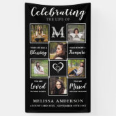 Persoonlijke foto Memorial Funeral Banne Spandoek (Verticaal)