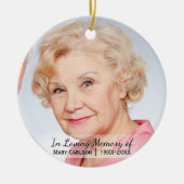 Persoonlijke foto-Memorial in Loving Memory Keramisch Ornament (Voorkant)