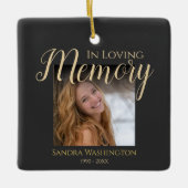 Persoonlijke foto Memorial Keramisch Ornament (Voorkant)