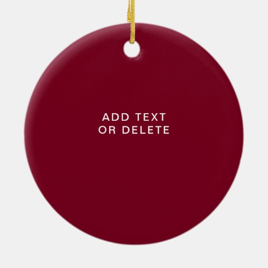 Persoonlijke foto Memorial Keramisch Ornament (Achterkant)