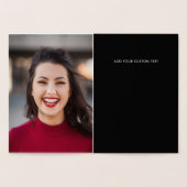 Persoonlijke foto Memorial Luxury Elegant Folie Kaarten (Binnen)