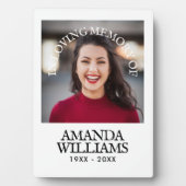 Persoonlijke foto Memorial Modern Fotoplaat (voorkant)