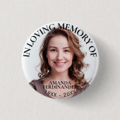 Persoonlijke foto Memorial Ronde Button 3,2 Cm (Voorkant)