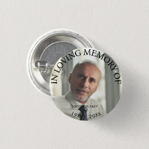 Persoonlijke foto Memorial Ronde Button 3,2 Cm