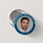 Persoonlijke foto Memorial Ronde Button 3,2 Cm (Voorkant /achterkant)