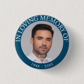 Persoonlijke foto Memorial Ronde Button 3,2 Cm (Voorkant)