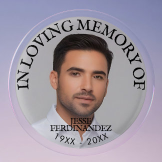 Persoonlijke foto Memorial Ronde Button 3,2 Cm
