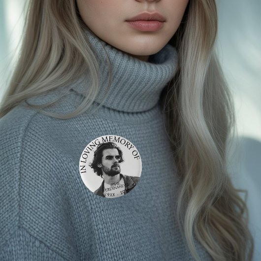 Persoonlijke foto Memorial Ronde Button 3,2 Cm