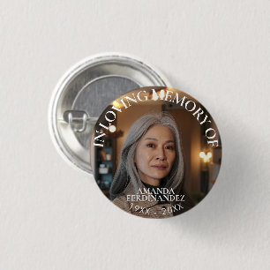 Persoonlijke foto Memorial Ronde Button 3,2 Cm