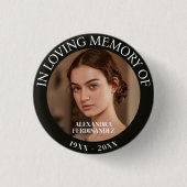 Persoonlijke foto Memorial Ronde Button 3,2 Cm (Voorkant)