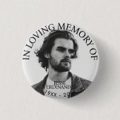 Persoonlijke foto Memorial Ronde Button 3,2 Cm (Voorkant)