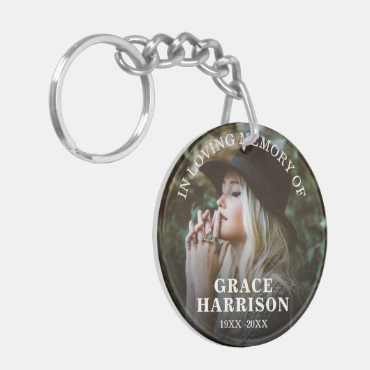 Persoonlijke foto Memorial Sleutelhanger (Voorkant Links)