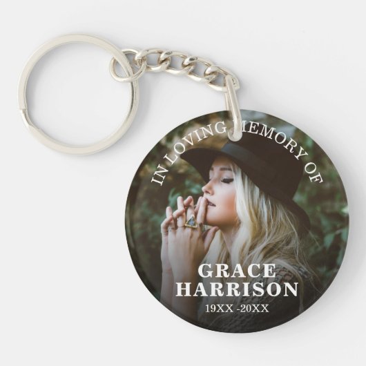 Persoonlijke foto Memorial Sleutelhanger (Voorkant)