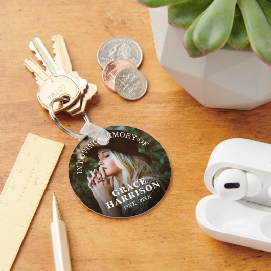 Persoonlijke foto Memorial Sleutelhanger (Bureau)