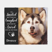 Persoonlijke foto-memoriefoto fleece deken (Voorkant (Horizontaal))