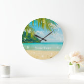 Persoonlijke foto met aangepaste tekst wandklok (Huis)