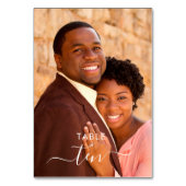 Persoonlijke foto met briefterende bruiloft kaart (Achterkant)