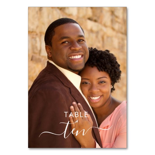 Persoonlijke foto met briefterende bruiloft kaart (Voorkant)