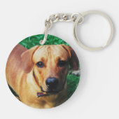 Persoonlijke foto met dubbele selectie sleutelhanger (Achterkant)