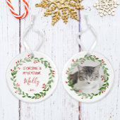 Persoonlijke foto met eerste Kerstmis op foto in N Ornament