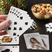 Persoonlijke foto met eigen naam en monogram pokerkaarten (Insitu)