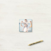 Persoonlijke foto met eigen naam  post-it® notes (Op bureau)