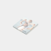 Persoonlijke foto met eigen naam post-it® notes (Schuin)