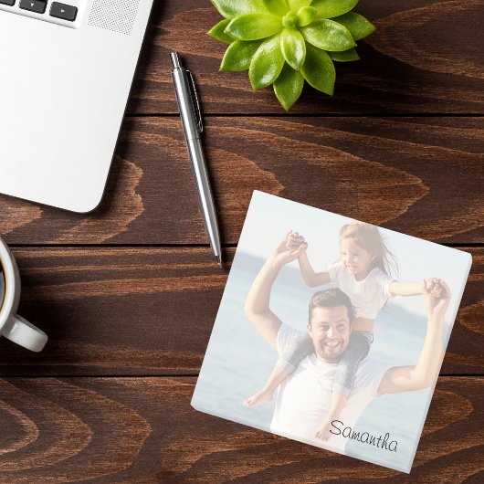 Persoonlijke foto met eigen naam post-it® notes