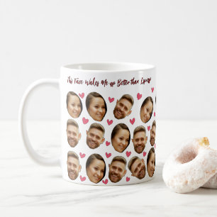 Persoonlijke foto met hart koppels koffiemok