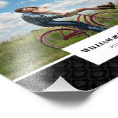 Persoonlijke foto met Laurel en Damask Afdruk (Hoek)