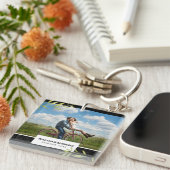 Persoonlijke foto met Laurel en Damask Sleutelhanger (Voorkant Rechts)