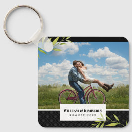 Persoonlijke foto met Laurel en Damask Sleutelhanger