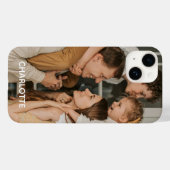 Persoonlijke foto met naam aangepaste Case-Mate iP iPhone Case (Achterkant (horizontaal))