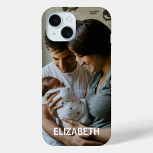 Persoonlijke foto met naam op maat gemaakte Case-M iPhone 15 Case