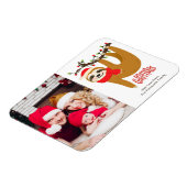 Persoonlijke foto met prettige kerstsleuf magneet (Linkerzijde)