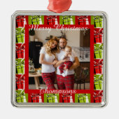 Persoonlijke foto metaal ornament (Voorkant)
