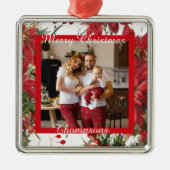 Persoonlijke foto metaal ornament (Voorkant)