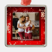 Persoonlijke foto metaal ornament (Voorkant)