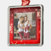 Persoonlijke foto metaal ornament (Links)