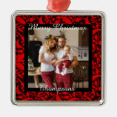 Persoonlijke foto metaal ornament (Voorkant)