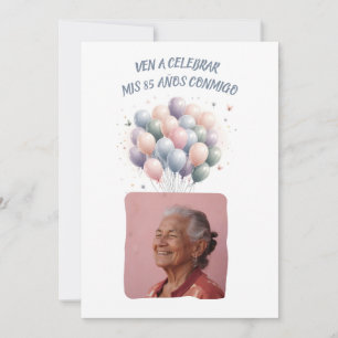 Persoonlijke foto Mijn 85 Jaar - 85 Jaar Aangepast Kaart