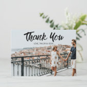 Persoonlijke foto Moderne bruiloft - Hartelijk dan Save The Date (Staand voorkant)