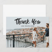 Persoonlijke foto Moderne bruiloft - Hartelijk dan Save The Date (Voorkant / Achterkant)