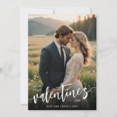 Persoonlijke foto moderne eerste Valentijnsdag Kaart (Voorkant)