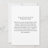 Persoonlijke foto moderne eerste Valentijnsdag Kaart (Achterkant)